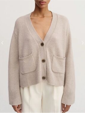 💫Almada 💫The label • Beja Cardigan • Taupe • XS • Oversized